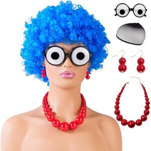 9542 Halloween Marge Simpson Costume Marge Simpson Wig Blue